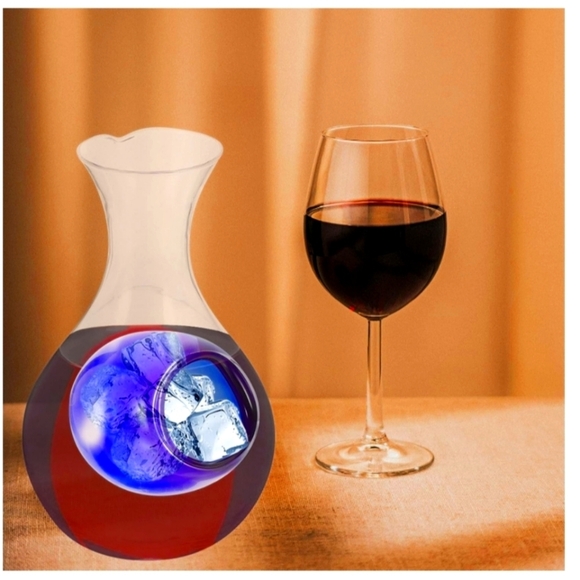 Japanese Cold Sake,Wine, or Liquor Glass 14 oz Bottle Blue Decanter Collection - Picture 11 of 11